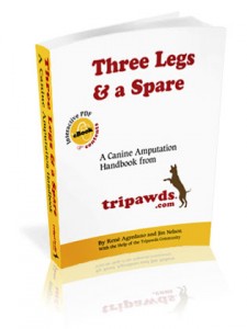 Download tripawds e-book for fast answers to dog amputation questions