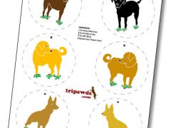 Free Three Legged Dog Ornaments for Your Tree Make your own Tripawds ornaments to spread some Hoppy Holiday cheer!
